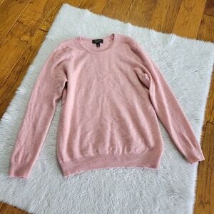Charter Club Luxury 100% Cashmere Sweater Women's Large Pink Long Sleeve